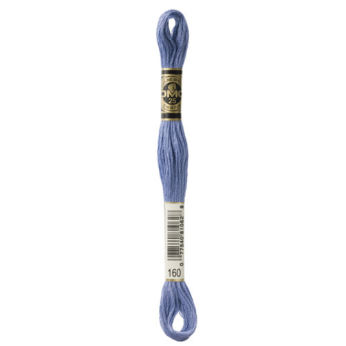12 Pack - DMC 6-Strand Embroidery Cotton 8.7yd-Medium Grey Blue-New Family - 117-160 - 077540810628