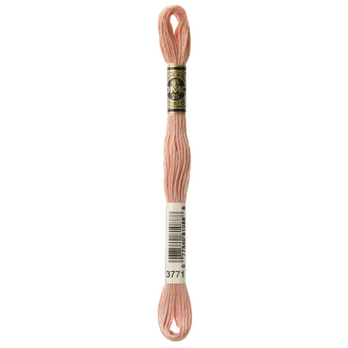 12 Pack - DMC 6-Strand Embroidery Cotton 8.7yd-Ul.Very Lt.Terra Cotta-Lighter than 758 - 117-3771 - 077540810888