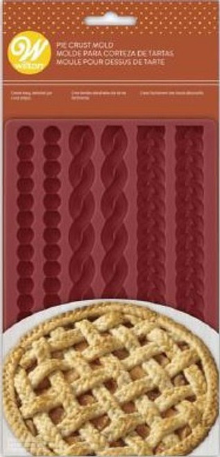 Wilton Silicone Lattice Pie Crust Mold-Makes Braids, Ropes & Pearls; 2 Each W4358