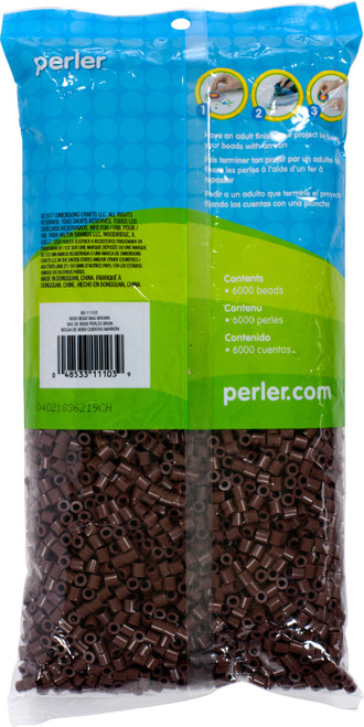 Perler Beads 6,000/Pkg-Brown PBM80-11-11103