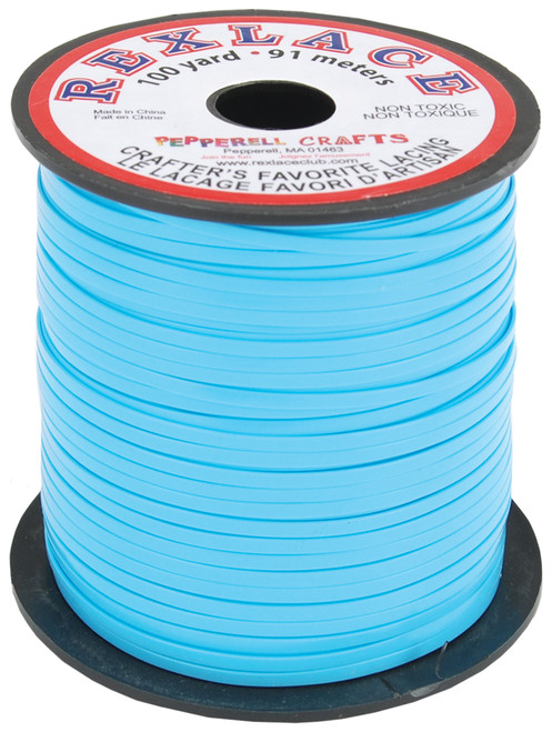 Rexlace Plastic Lacing .0938"X100yd-Baby Blue - RX100-08 - 725879200084