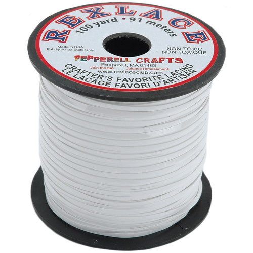 Rexlace Plastic Lacing .0938"X100yd-White RX100-01 - 725879200015