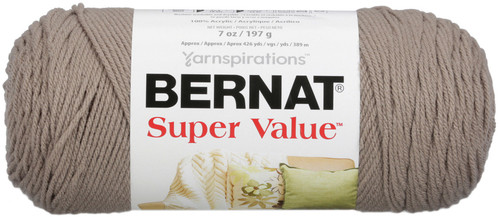 Bernat Super Value Solid Yarn-Clay - 164053-53041 - 057355315808