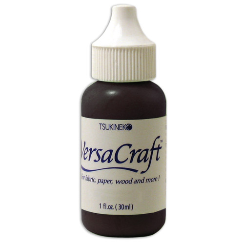 VersaCraft Ink Refill 1oz-Real Black - RK-182 - 712353581821