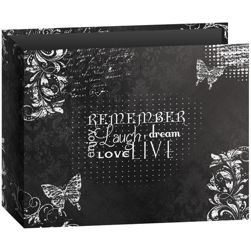 Pioneer 3-Ring Chalkboard Album 12"X12"-Remember T12CHLK-R - 023602643598