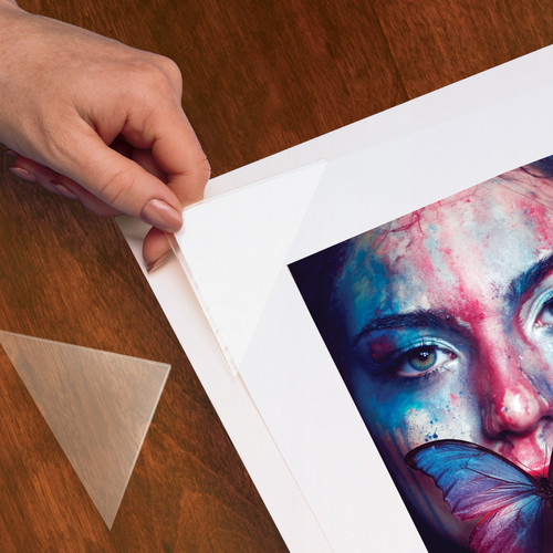 Lineco Polypropylene Photo Mounting Corners 100/Pkg-Clear 3" - L5330036 Lineco Polypropylene Photo Mounting Corners 100/Pkg-Clear 3" - L5330036