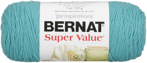 Bernat Super Value Solid Yarn-Aqua - 164053-53201 - 057355315822 Bernat Super Value Solid Yarn-Aqua - 164053-53201 - 057355315822