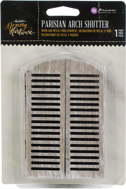 Prima Marketing Memory Hardware Embellishments-Parisian Arch Shutters 3"X4.5" 993702 - 655350993702