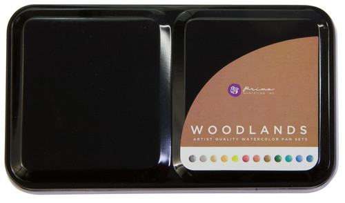 Prima Watercolor Confections Watercolor Pans 12/Pkg-Woodlands - 631550