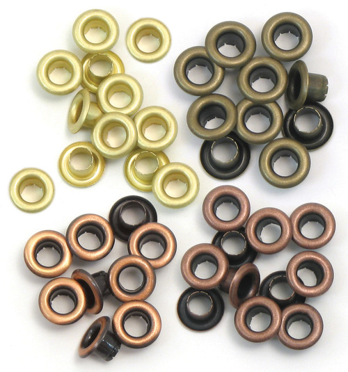 We R Eyelets Standard 60/Pkg-Warm Metal WER-ES-41583