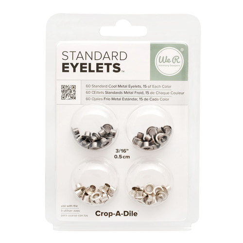 We R Eyelets Standard 60/Pkg-Cool Metal WER-ES-41584 - 633356415848