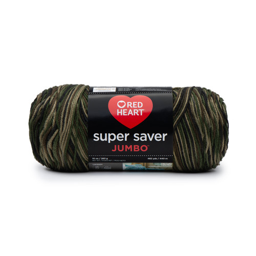 Red Heart Super Saver Jumbo Yarn-Camouflage - E302C-971 - 073650815621