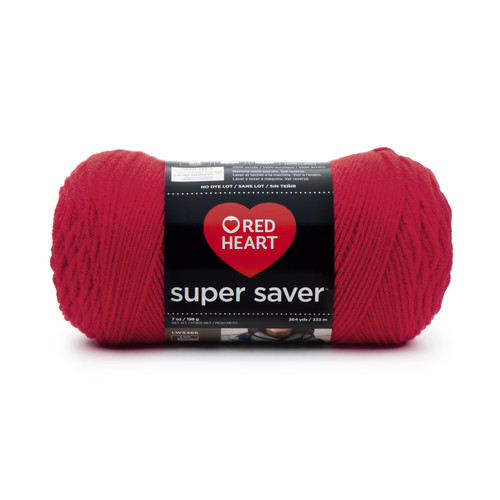 Red Heart Super Saver Yarn-Hot Red - E300B-390 - 073650846304