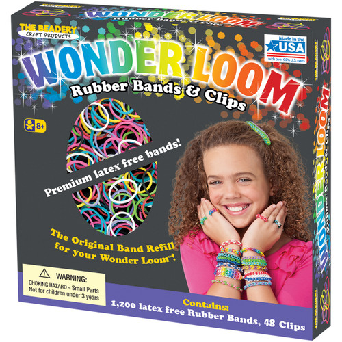 The Beadery Wonder Loom Refill Kit-1248 Pieces - 7277