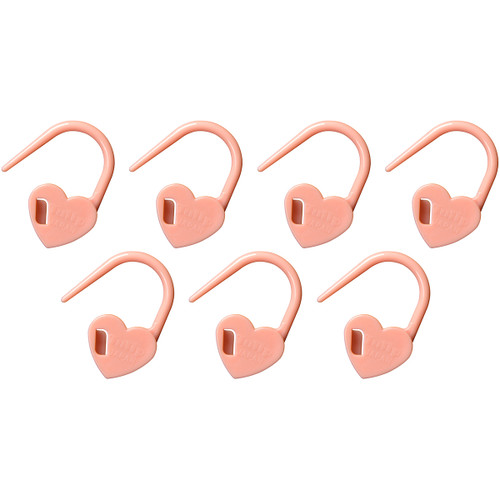 Tulip Stitch Markers 7/Pkg-Heart/Pink - AC-29 Tulip Stitch Markers 7/Pkg-Heart/Pink - AC-29