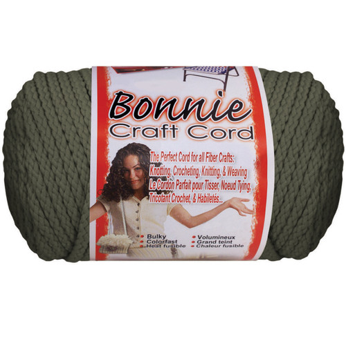 Bonnie Macrame Craft Cord 4mmX100yd-Smoke Gray BB4100-151 - 725879631512