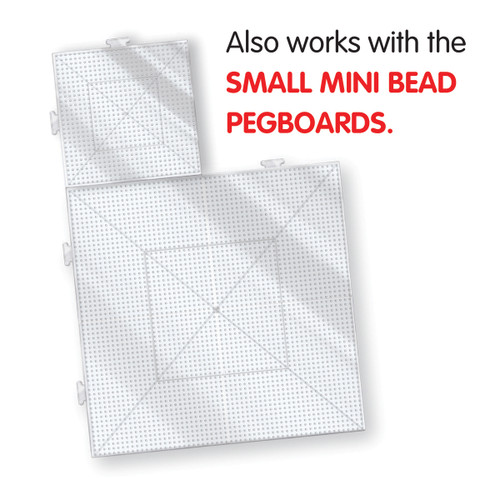 Perler Mini Bead Large Interlocking Pegboards 2/Pkg80-22699