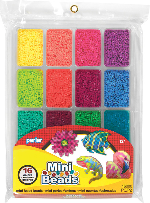 Perler Mini Beads Fused Bead Tray 16,000/Pkg80-17537 - 048533175376