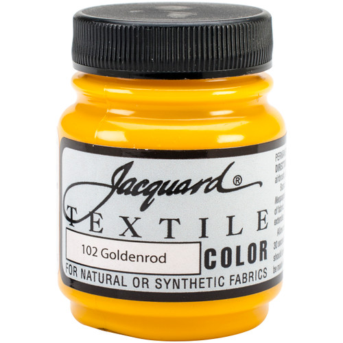 Jacquard Textile Color Fabric Paint 2.25oz-Goldenrod - TEXTILE-1102 - 743772110200