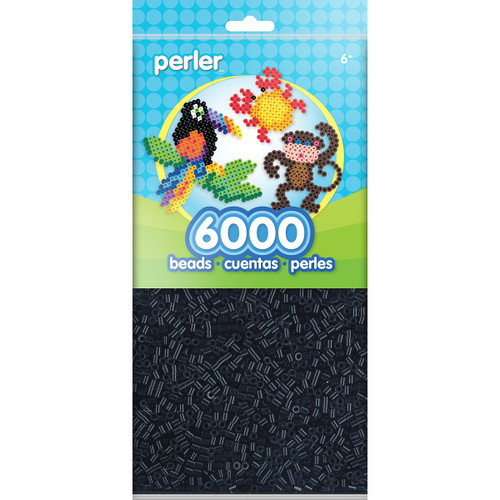 Perler Beads 6,000/Pkg-Black - PBM80-11-11092 - 048533110926
