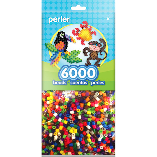 Perler Beads 6,000/Pkg-Bright Mix PBM80-11-11090 - 048533110902