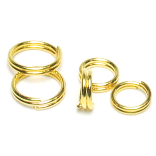 CousinDIY Jewelry Basics Metal Findings 300/Pkg-Gold Split Rings 6mm To 8mm - 34719008