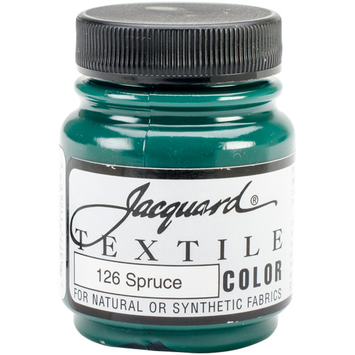 Jacquard Textile Color Fabric Paint 2.25oz-Spruce - TEXTILE-1126 - 743772112617