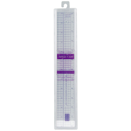 Creative Impressions Acrylic Ruler 12"-Metal Edge - 80003 - 871097008039