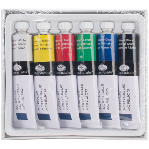 Royal & Langnickel(R) Acrylic Paints 21ml 6/Pkg-Assorted Colors - ACR21-6 Royal & Langnickel(R) Acrylic Paints 21ml 6/Pkg-Assorted Colors - ACR21-6