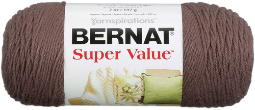 Bernat Super Value Solid Yarn-Taupe 164053-53012 - 057355283510