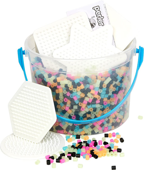 Perler Fused Bead Bucket Kit-Glow-In-The-Dark 42774