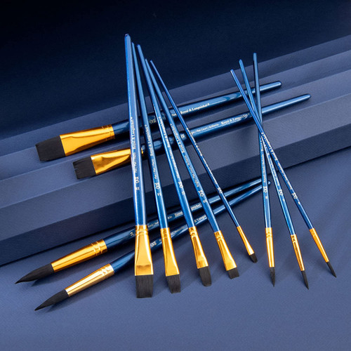 Royal & Langnickel(R) Black Taklon Value Pack Brush Set-12/Pkg - RSET9302 Royal & Langnickel(R) Black Taklon Value Pack Brush Set-12/Pkg - RSET9302