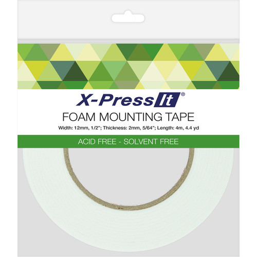 X-Press It Double-Sided Foam Tape 12mm-.5"X4.4yd - FT12 - 93238420097129323842009712 X-Press It Double-Sided Foam Tape 12mm-.5"X4.4yd - FT12 - 93238420097129323842009712