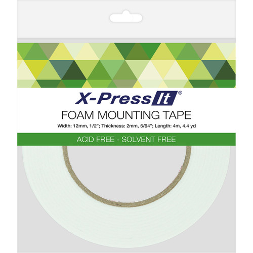 X-Press It Double-Sided Foam Tape 12mm-.5"X4.4yd FT12 - 9323842009712