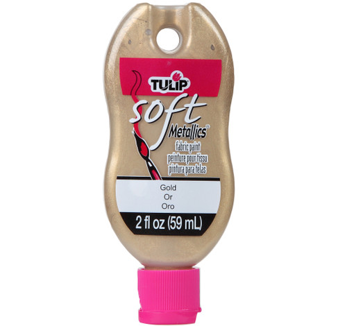 Tulip Soft Matte Fabric Paint 2oz-Metallic Gold - 309-84 - 017754309846