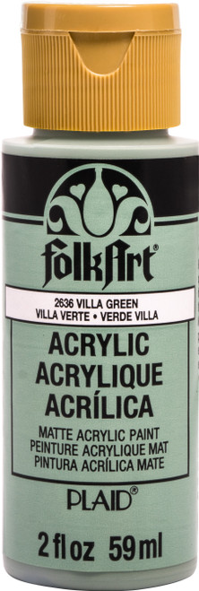 FolkArt Acrylic Paint 2oz-Villa Green FA-2636 - 028995026362