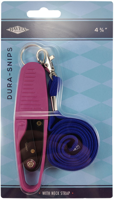 Havel's Dura Snips Squeeze-Style Thread Snips 4.75"-W/Neck Strap - 39000 - 736370390006 Havel's Dura Snips Squeeze-Style Thread Snips 4.75"-W/Neck Strap - 39000 - 736370390006