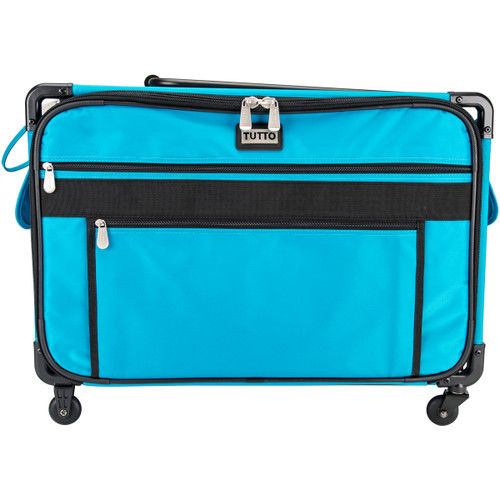 TUTTO Machine On Wheels Case-23"X14.25"X14" Turquoise 9224XL-TUR - 07408890502450740889050245