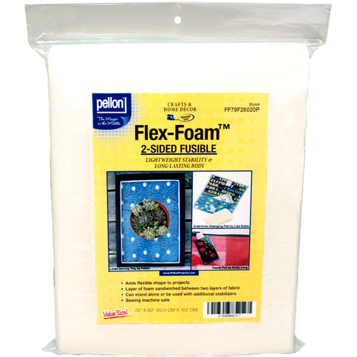 Pellon Flex-Foam 2-Sided Fusible Stabilizer-20"X60" - FF79F260 - 075269940107