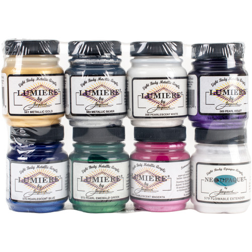 Jacquard Lumiere Metallic Acrylic Paint 2.25oz 8/PkgJAC5600 - 743772560005