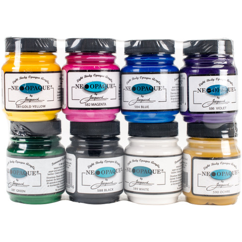 Jacquard Neopaque Acrylic Paint 2.25oz 8/Pkg- - JAC5800 - 743772580003