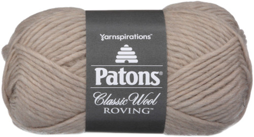 Patons Classic Wool Roving Yarn-Natural - 241077-77010 - 057355325555