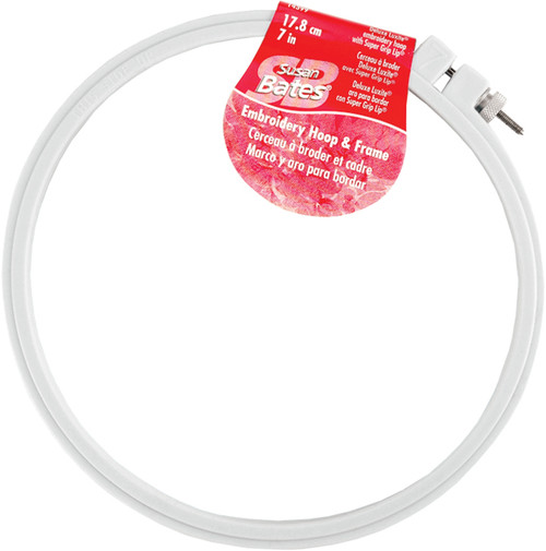 Bates Plastic Embroidery Hoop - Light Blue-Size 7" - 14399-7 - 077216020078 Bates Plastic Embroidery Hoop - Light Blue-Size 7" - 14399-7 - 077216020078