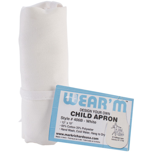 Wear'm Child Apron 12"X19"-White - MR406-406B - 842672039212