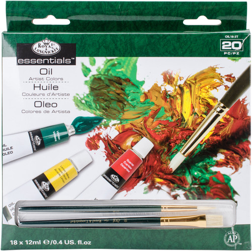 essentials(TM) Oil Paints 12ml 20/Pkg-Assorted Colors OIL18 - 090672028204