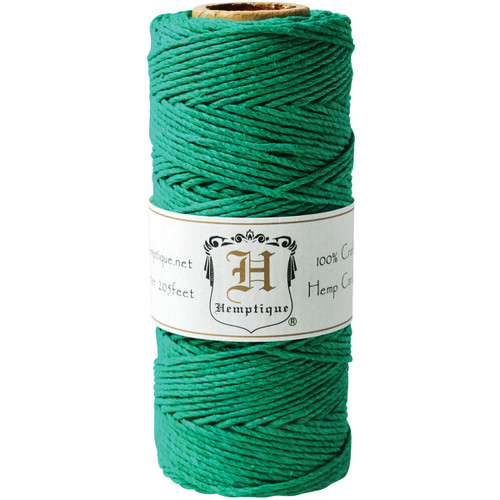 Hemptique Hemp Cord Spool 20lb 205'-Green HS20-GRN - 091037093684