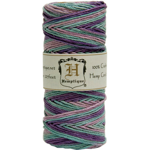 Hemptique Hemp Variegated Cord Spool 20lb 205'-Pastel - HSV20-9376 - 091037093769
