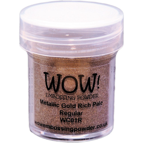 WOW! Embossing Powder 15ml-Gold Rich Pale - WOW-WC01R - 50602105200695060210520069