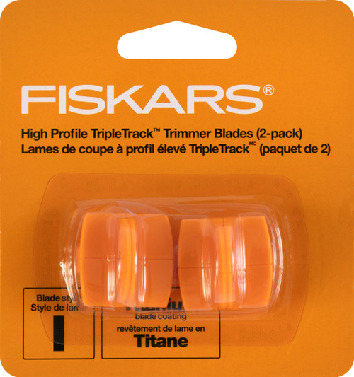 Fiskars TripleTrack High-Profile Titanium Blades 2/Pkg-Straight, Style I I5740 - 020335038813