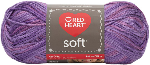 Red Heart Soft Yarn-Plummy E728-9940 - 073650816604